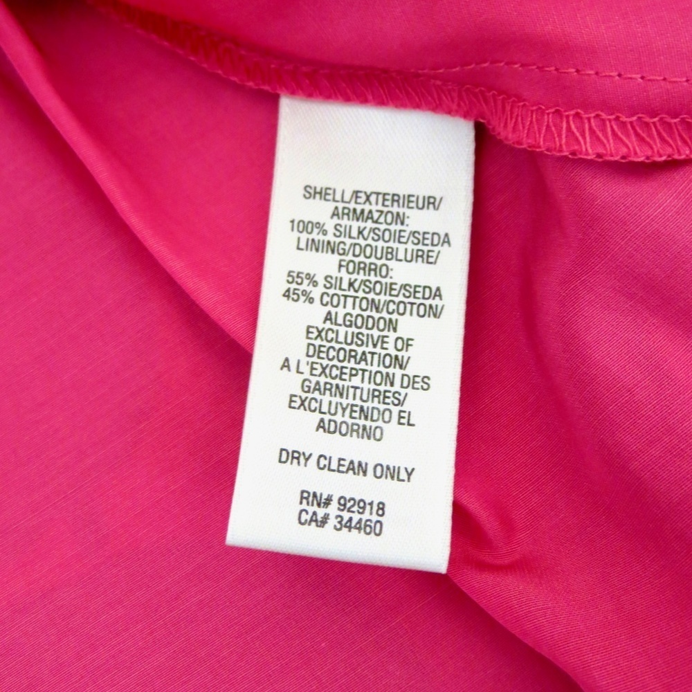 NEW! Juicy Couture Silk Polka Dot Skirt Pink SZ 8 - Picture 8 of 8